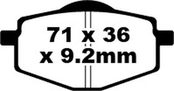 ADIGE PASTIGLIE FRENO ANTERIORE YAMAHA DT 125 TT 600 XT 600 PROMO!!!