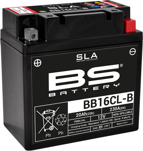 BS BATTERY Batterie AGM senza manutenzione preattivate SLA