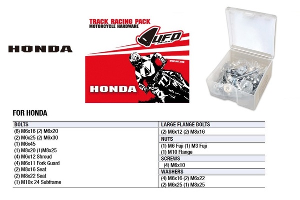 UFO Set materiale di montaggio Track Racing –  Honda
