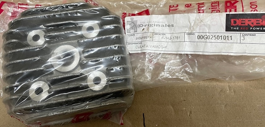 TESTA CILINDRO DERBI APRILIA PIAGGIO 50 ART 00G02501011