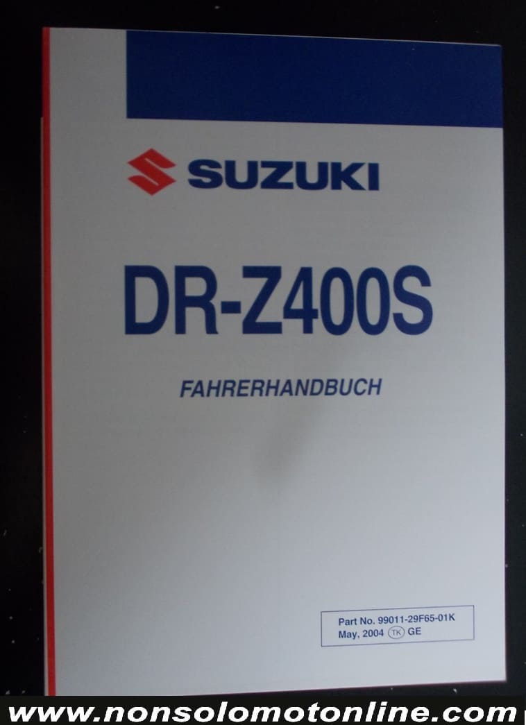 MANUALE USO MANUTENZIONE Suzuki Dr 400 (tedesco)