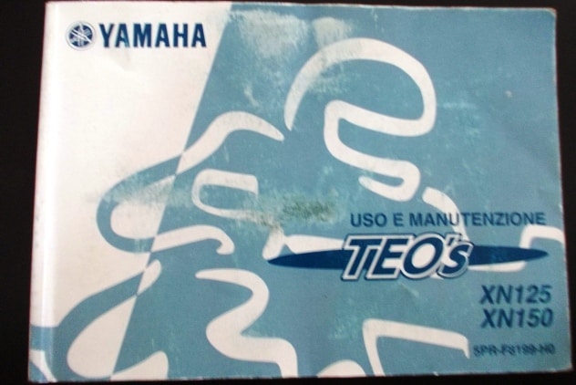 MANUALE USO MANUTENZIONE Yamaha Teos 125