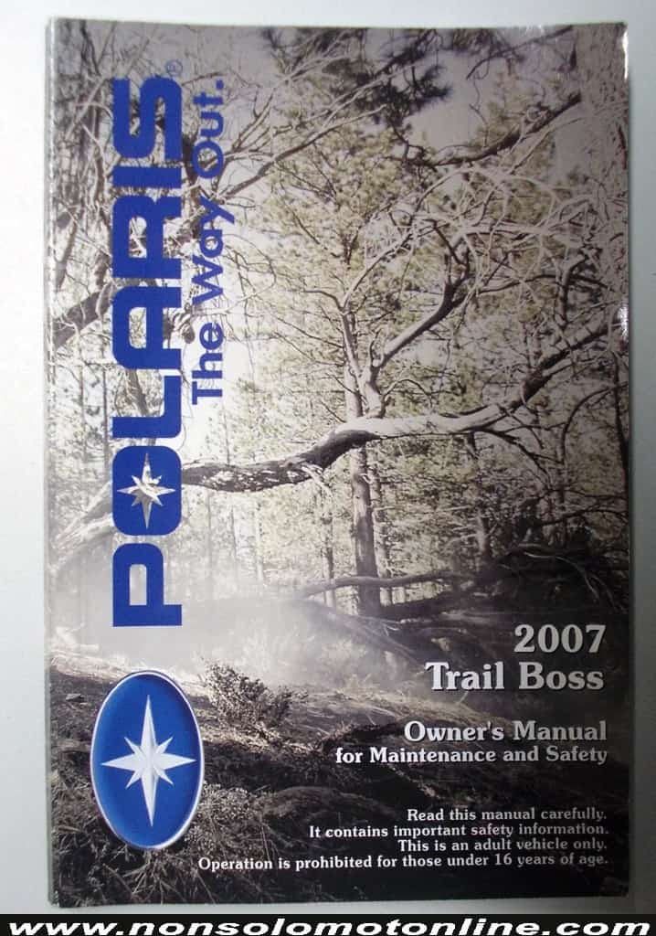 MANUALE USO MANUTENZIONE Polaris Trail Boss 330