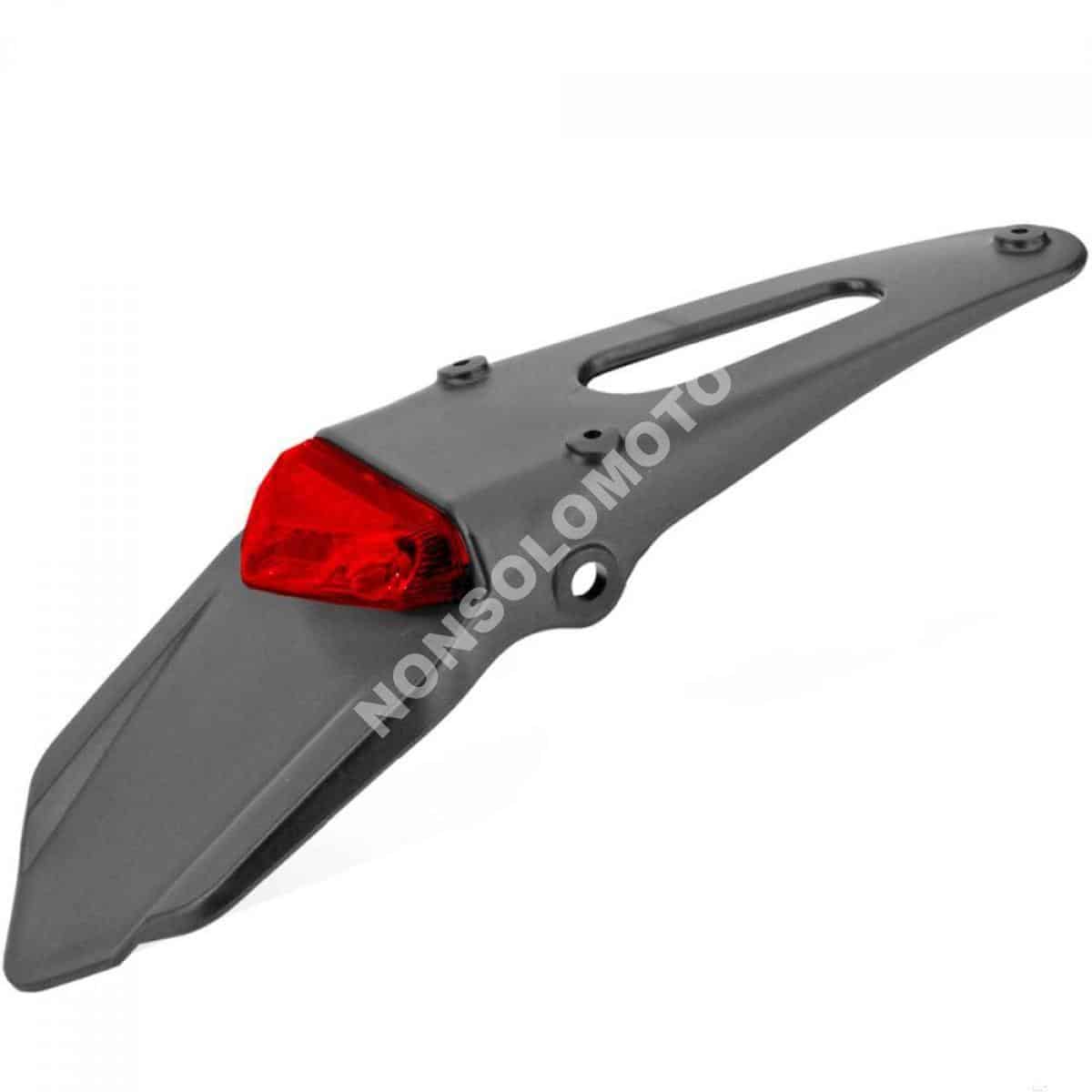 FANALE POSTERIORE LED Rosso C/PORTATARGA MOTO ENDURO MOTARD PROMO!!!