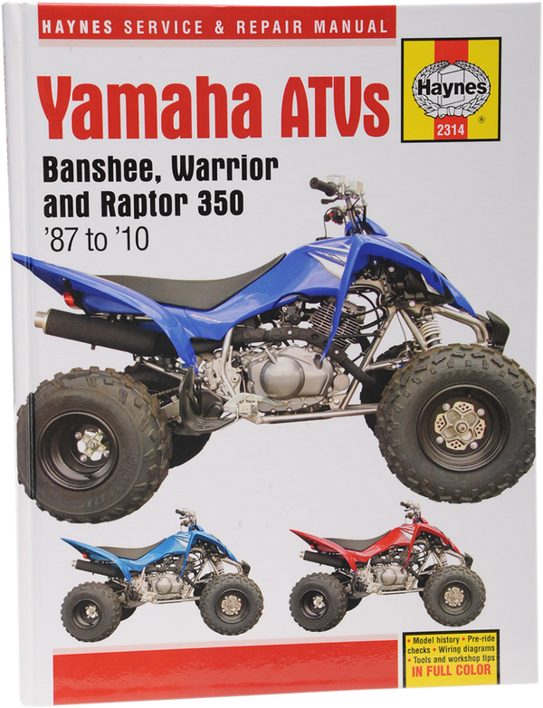 HAYNES Manuale di riparazione e assistenza ATV
