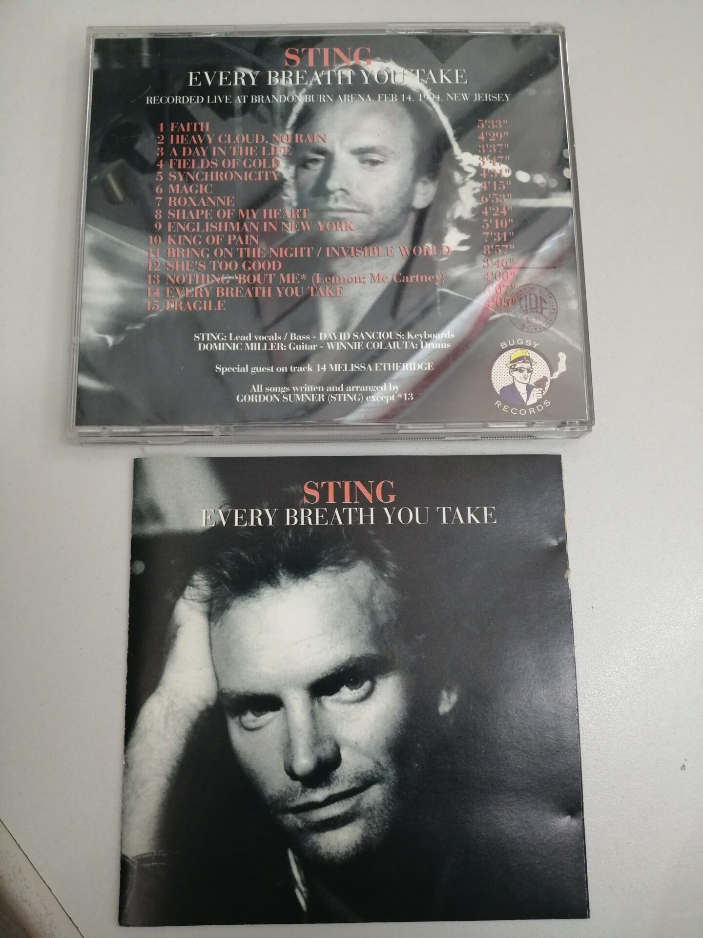 STING CD EVERY BREATH YOU TAKE LIVE NEW JERSEY 1994