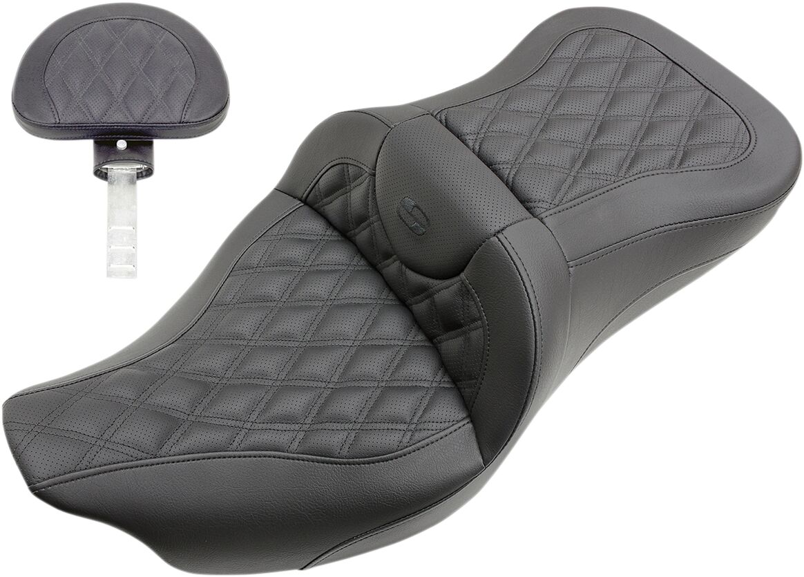SADDLEMEN 808-07B-182BR Sella Roadsofa cuciture a rombi HARLEY DAVIDSON FLHRXS 1868 ABS 08>24