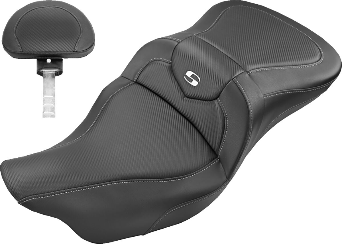 SADDLEMEN 808-07B-185BR Sella RoadSofa fibra di carbonio HARLEY DAVIDSON FLHRXS 1868 ABS 08>24