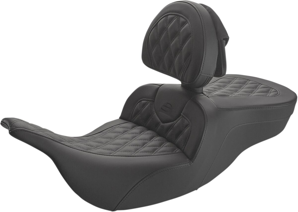 SADDLEMEN 897-07-182BR Sella Roadsofa con cuciture a rombi HARLEY DAVIDSON FLHTC 1584 97>07