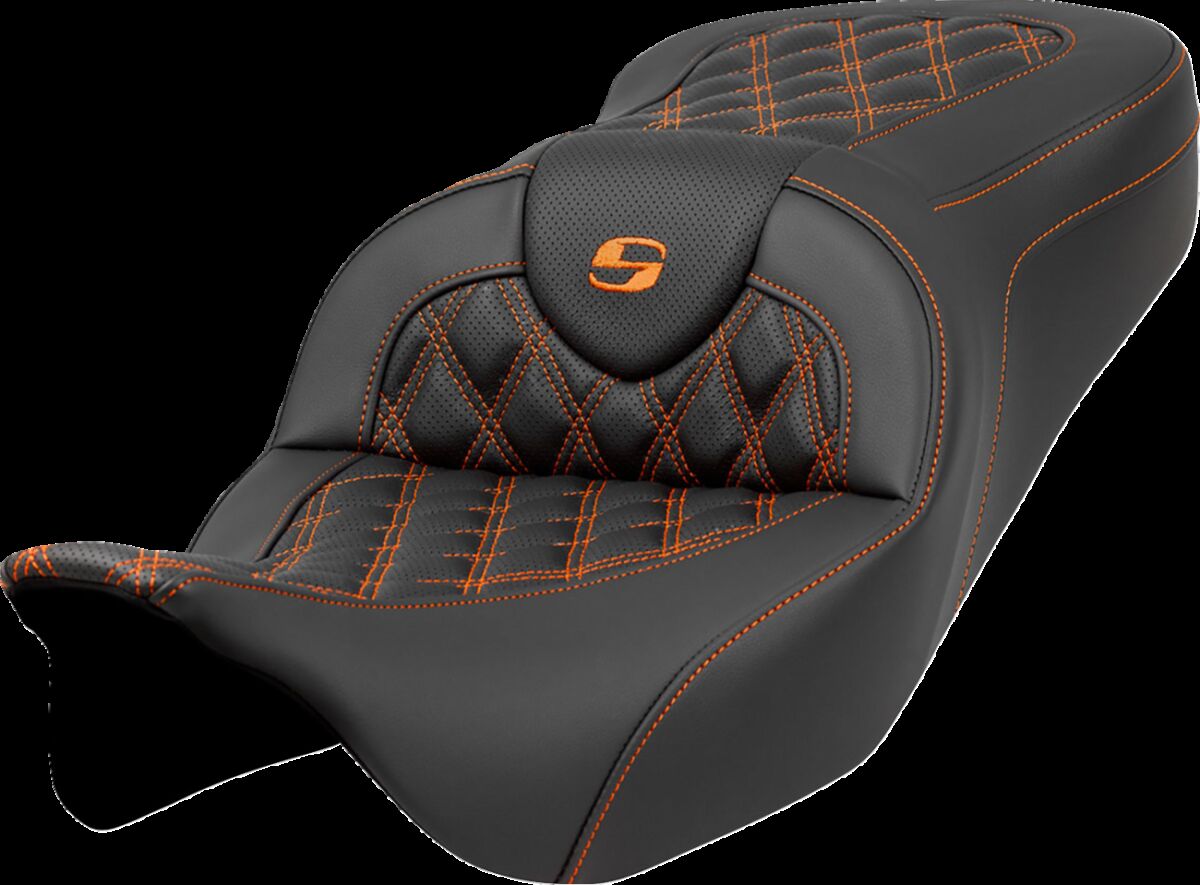 SADDLEMEN 808-07B-18203 Sella Roadsofa cuciture a rombi HARLEY DAVIDSON FLHXS 1868 ABS 08>23