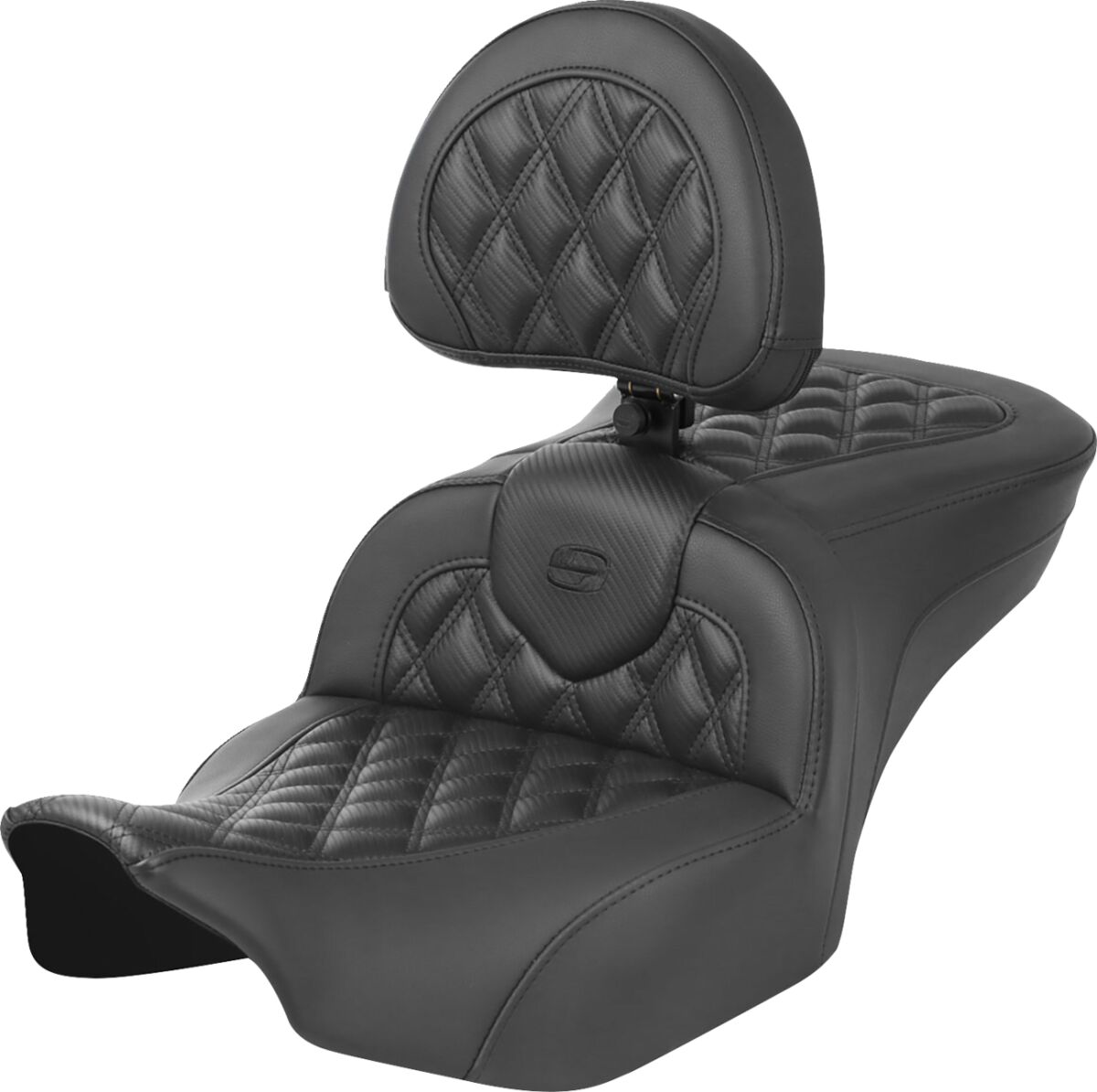 SADDLEMEN 823-07-206B0 Sella Roadsofa con cuciture a rombi HARLEY DAVIDSON FLHX 1923 ABS 23>25
