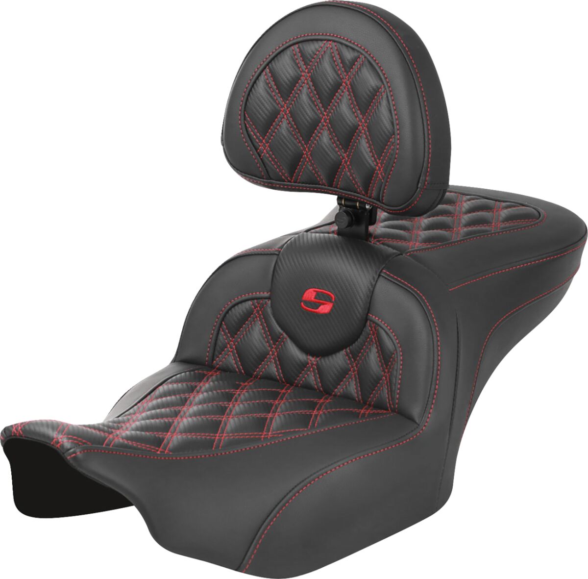 SADDLEMEN 823-07-206B4 Sella Roadsofa con cuciture a rombi HARLEY DAVIDSON FLHX 1923 ABS 23>25