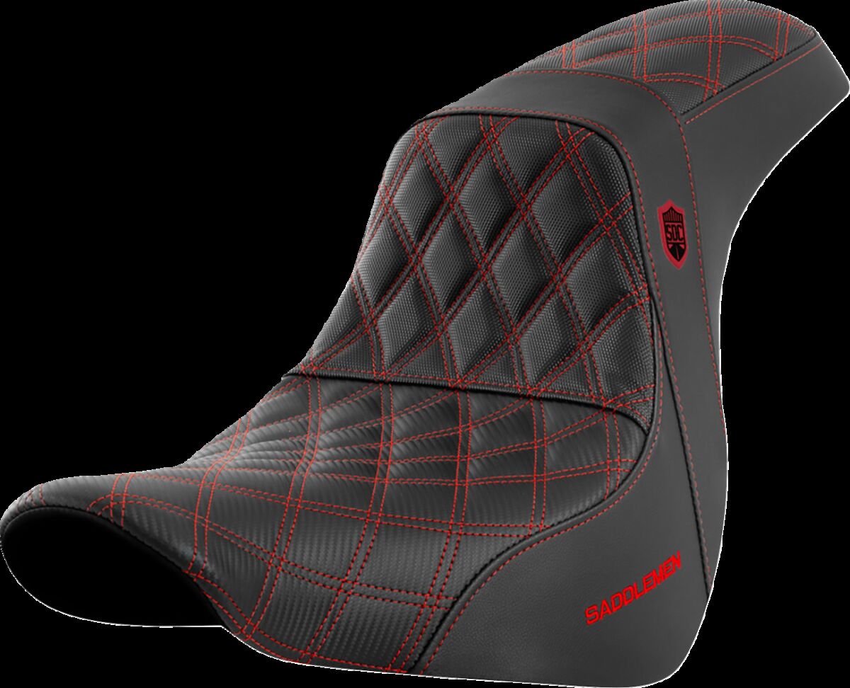 SADDLEMEN SC81829RED Sella aderenza ad alte prestazioni SDC Pro Series HARLEY DAVIDSON FXLRS 1923 ABS 18>25
