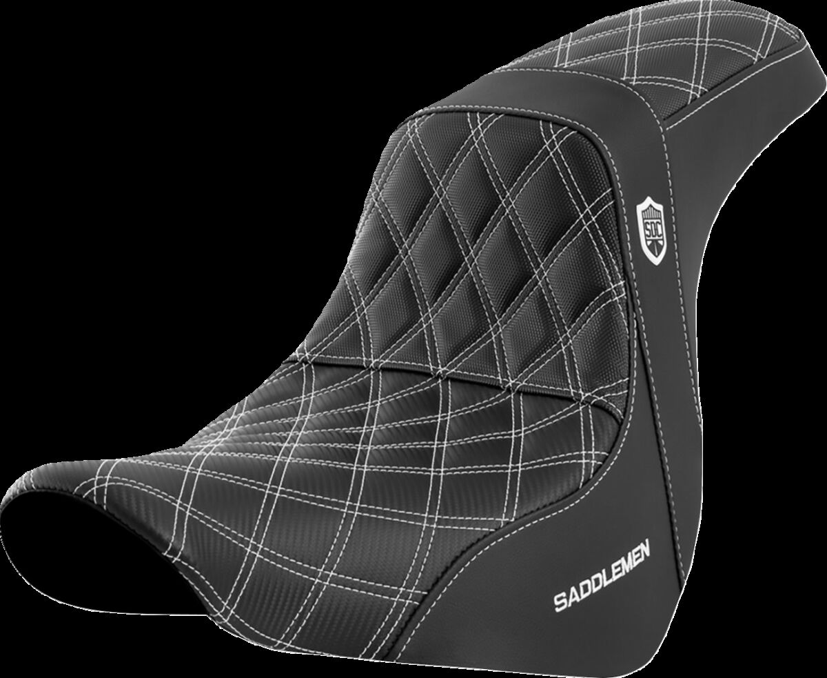 SADDLEMEN SC81829WHI Sella aderenza ad alte prestazioni SDC Pro Series HARLEY DAVIDSON FXLRS 1923 ABS 18>25
