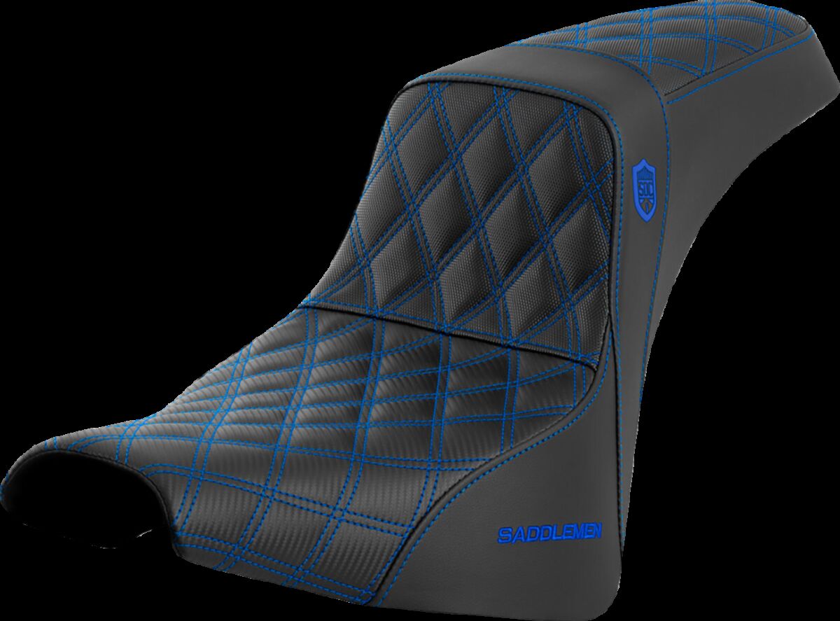 SADDLEMEN SC81830BLU Sella aderenza ad alte prestazioni SDC Pro Series HARLEY DAVIDSON FXST 1750 ABS 18>23