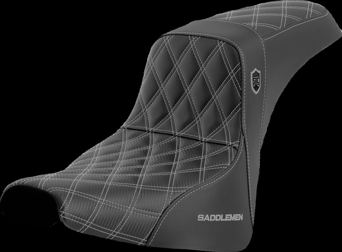 SADDLEMEN SC81830SIL Sella aderenza ad alte prestazioni SDC Pro Series HARLEY DAVIDSON FXST 1750 ABS 18>23