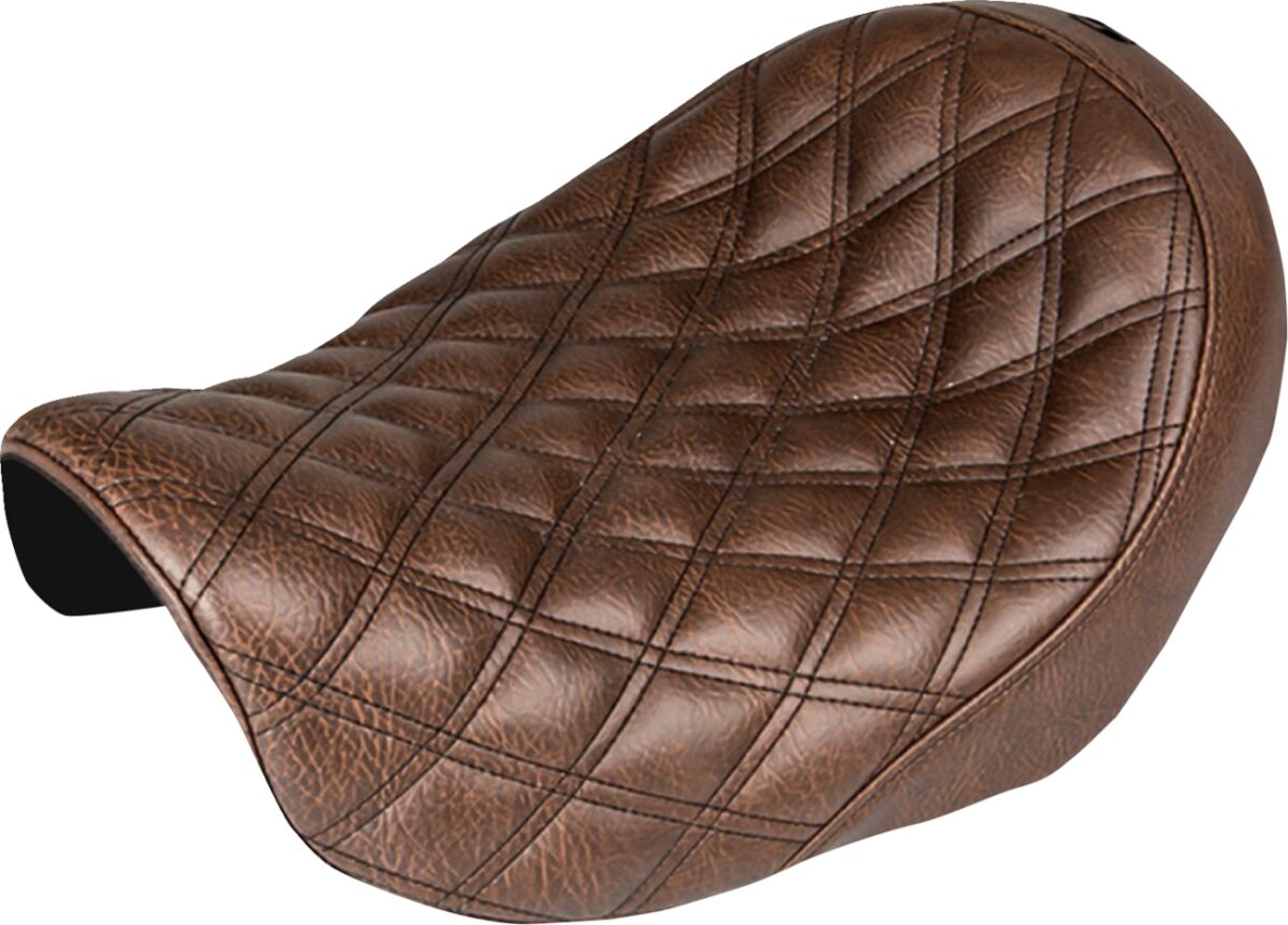 SADDLEMEN 804-04-002BLS  SELLA PILOTA Renegade con cuciture a rombi HARLEY DAVIDSON FXDXI 1450 EFI 04>05