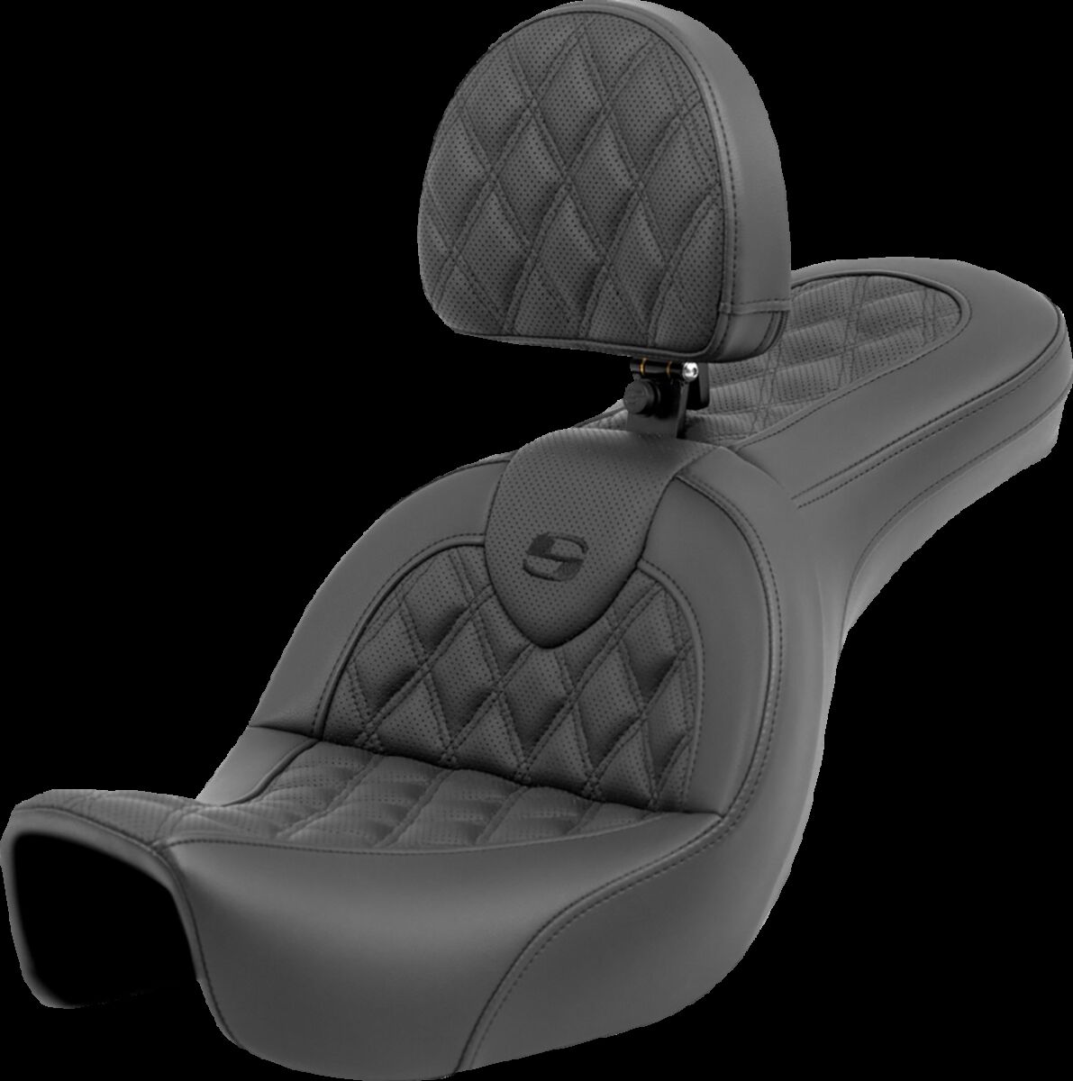 SADDLEMEN 806-04-182BR Sella Roadsofa con cuciture a rombi HARLEY DAVIDSON FXDF 1690 06>17