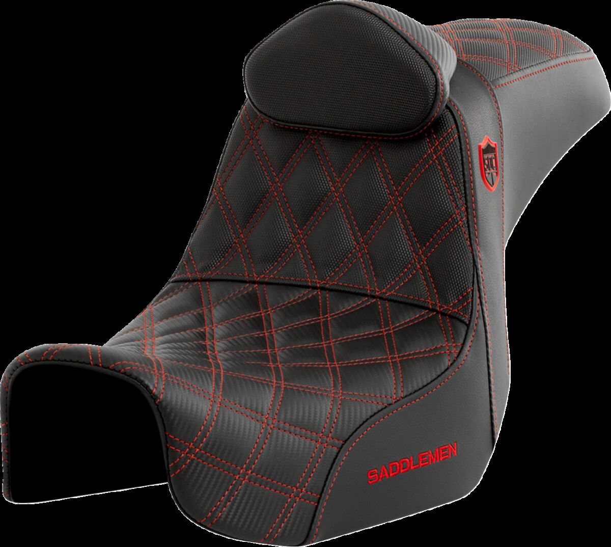 SADDLEMEN SC80604REDRT Sella aderenza ad alte prestazioni SDC Pro Series HARLEY DAVIDSON FXDF 1690 06>17