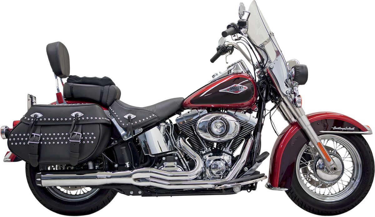 BASSANI XHAUST 1S18R SCARICO COMPLETO 2 in 1 Road Rage II B1 Power Harley Davidson FLS 1690 86>17