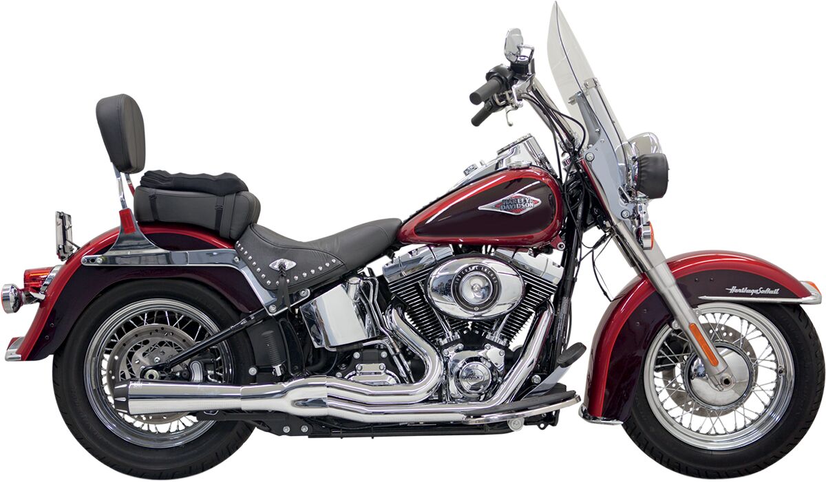 BASSANI XHAUST 1S12R SCARICO COMPLETO 2 in 1 Road Rage II Mega Power Harley Davidson FLS 1690 86>17