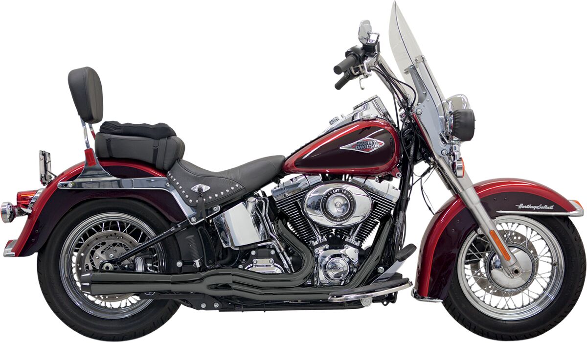 BASSANI XHAUST 1S12RB SCARICO COMPLETO 2 in 1 Road Rage II Mega Power Harley Davidson FLS 1690 86>17