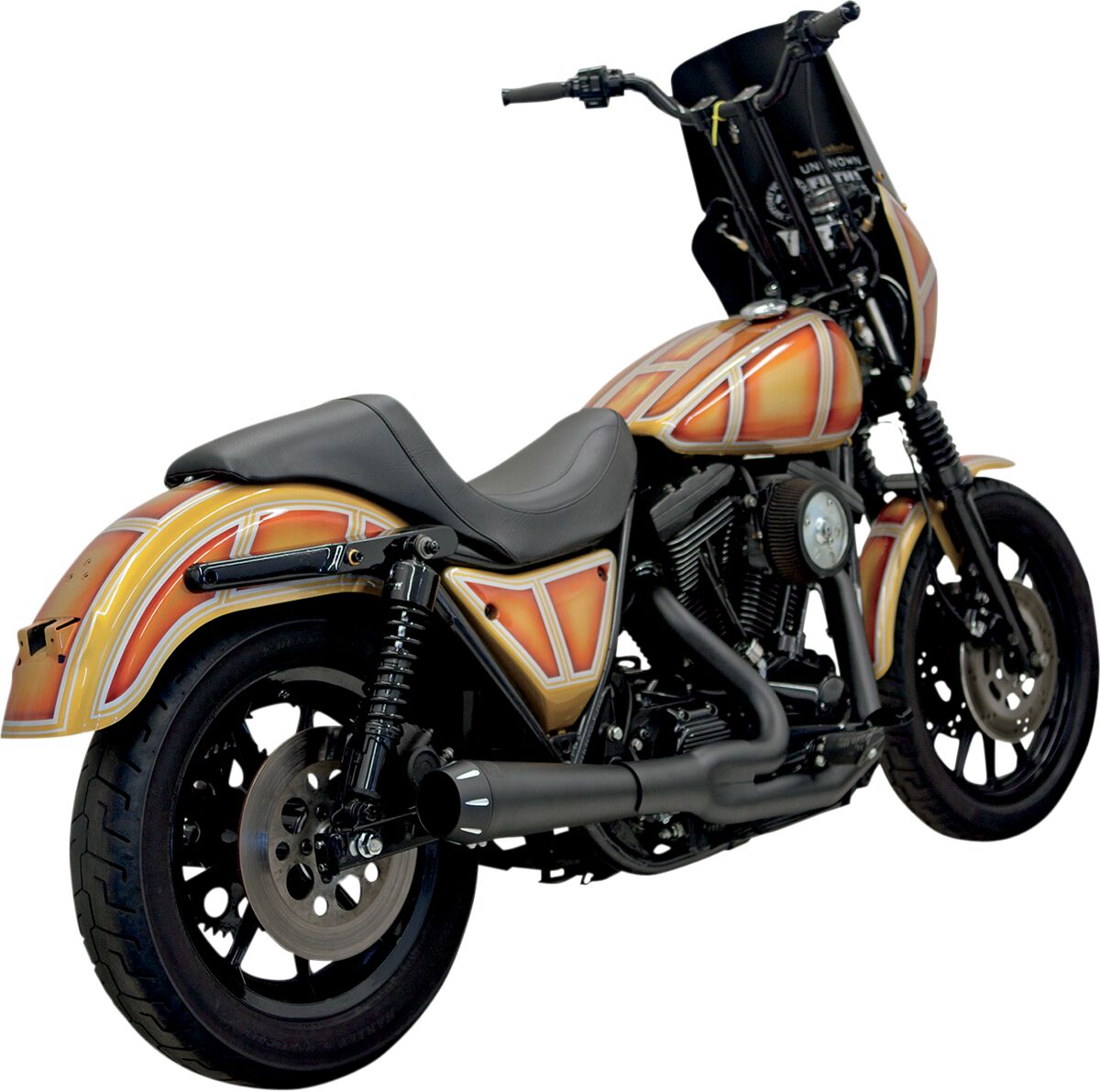 BASSANI XHAUST 1FXR2B SCARICO COMPLETO 2 in 1 Road Range Harley Davidson FXR4 1340 84>00