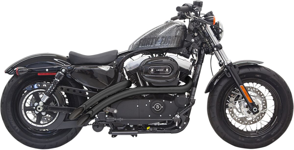 BASSANI XHAUST 1X2FB SCARICO COMPLETO Radial Sweeper Harley Davidson XL 883 N 14>22