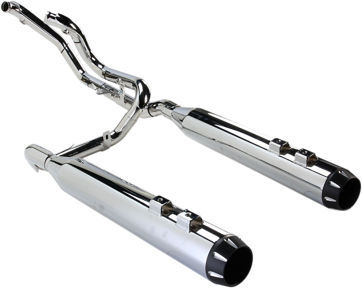 BASSANI XHAUST 1F76R SCARICO COMPLETO True Dual Down Under Harley Davidson FLTRX 1690 09>16