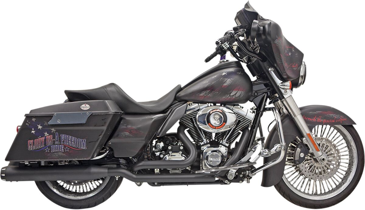 BASSANI XHAUST 1F76RB SCARICO COMPLETO True Dual Down Under Harley Davidson FLTRX 1690 09>16