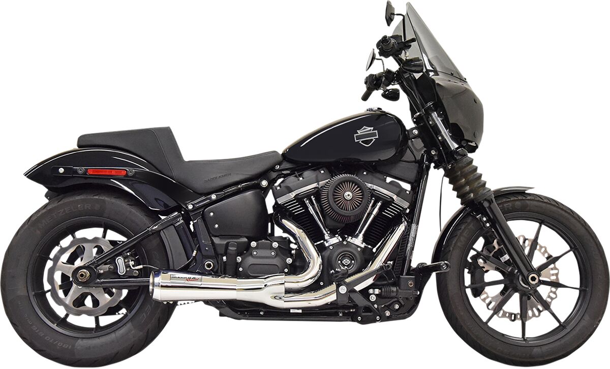 BASSANI XHAUST 1S73 SCARICO COMPLETO The Ripper Short Road Rage 2-into-1 Harley Davidson FXLRS 1923 ABS 18>24