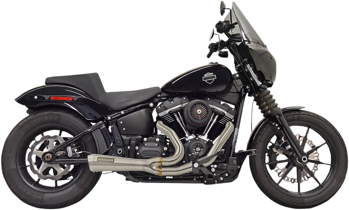BASSANI XHAUST 1S73SS SCARICO COMPLETO The Ripper Short Road Rage 2-into-1 Harley Davidson FXLRS 1923 ABS 18>24