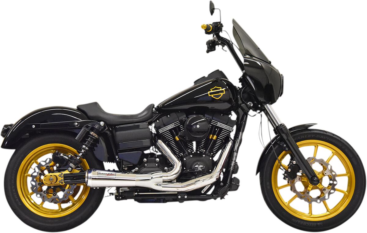 BASSANI XHAUST 1D6C SCARICO COMPLETO 2 in 1 Ripper Harley Davidson FXDF 1690 06>17