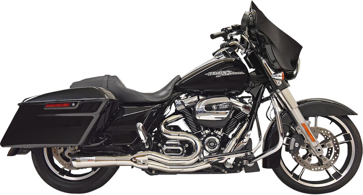 BASSANI XHAUST 1F72C SCARICO COMPLETO 2 in 1 Road Rage II di lunghezza media Harley Davidson FLHRXS 1868 ABS 17>25