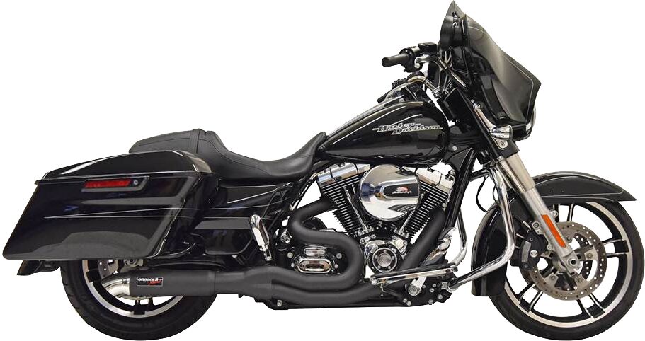 BASSANI XHAUST 1F68B SILENZIATORI Road Rage II 2 in 1 con fondello Turnout Hot Rod  Harley Davidson FLHXS 1690 ABS 06>16