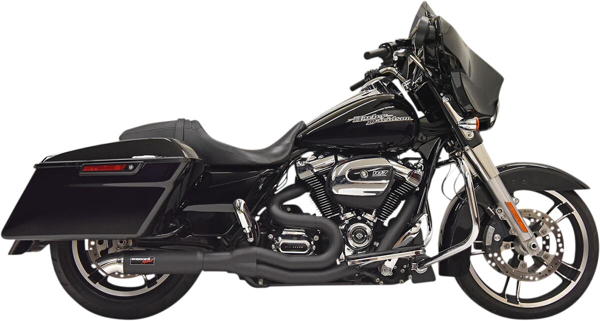 BASSANI XHAUST 1F88B SILENZIATORI Road Rage II 2 in 1 con fondello Turnout Hot Rod Harley Davidson FLHRXS 1868 ABS 17>25