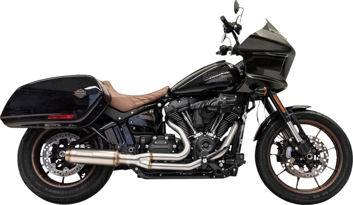 BASSANI XHAUST 1S78SS SCARICO COMPELTO 2-into-1 Stainless with 4″ Super Bike Muffler Harley Davidson FXLRST 1923 ABS 18>24