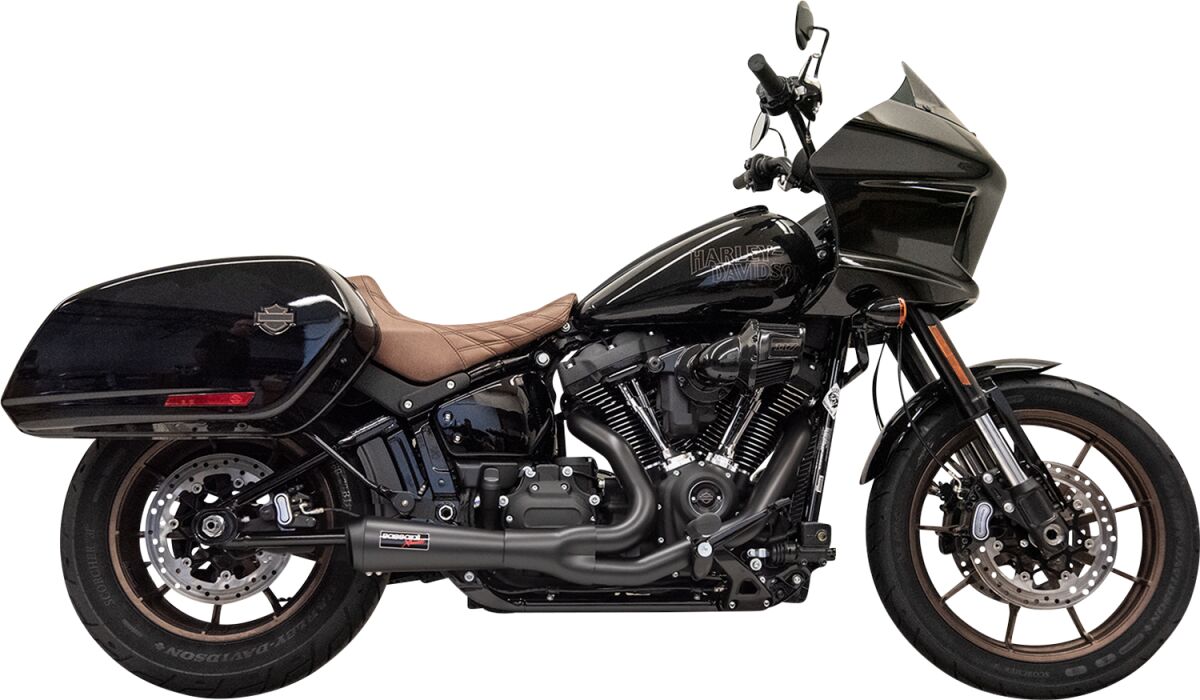 BASSANI XHAUST 1S74B SCARICO COMPLETO Short Road Rage 2-into-1 Harley Davidson FXLRST 1923 ABS 18>24