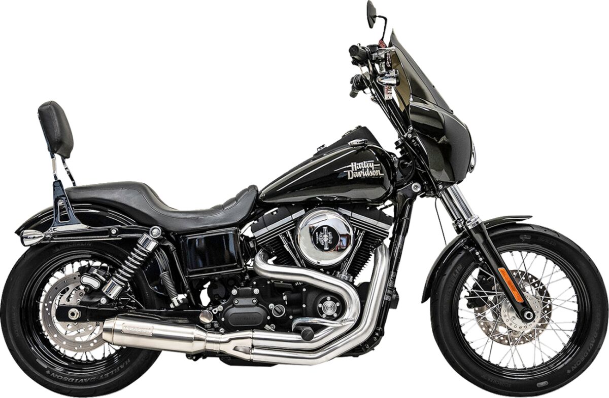 BASSANI XHAUST 1D4SS SCARICO COMPLETO 2 in 1 di media lunghezza Super Bike Harley Davidson FXDF 1690 91>17