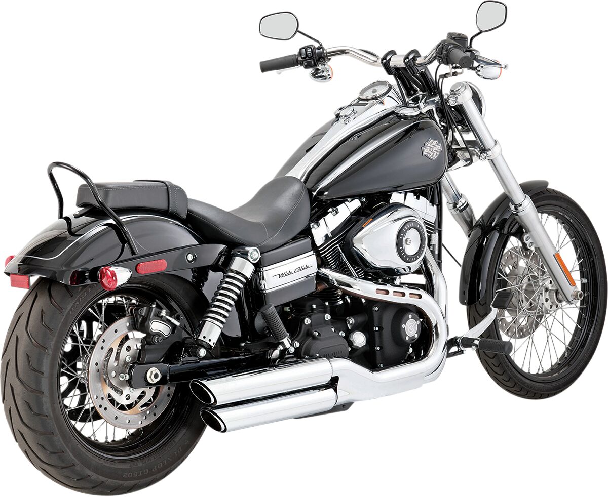 VANCE HINES 16845 Silenziatori slip-on Twin Slash tondi da 3″ HARLEY DAVIDSON FXDF 1690 08>17