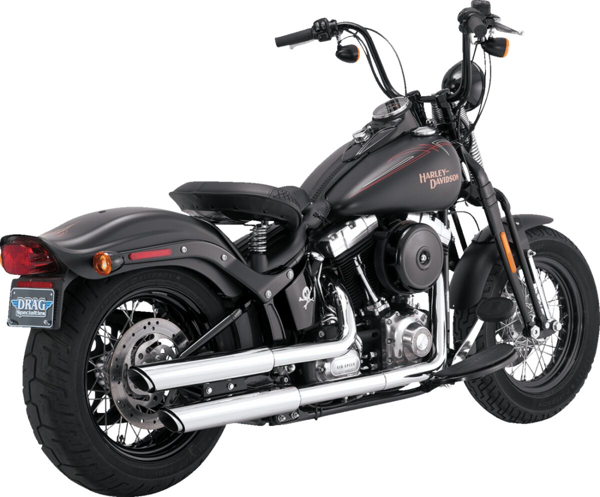 VANCE HINES 16842 Silenziatori slip-on Twin Slash da 3″ HARLEY DAVIDSON FLSTSB 1584 07>09