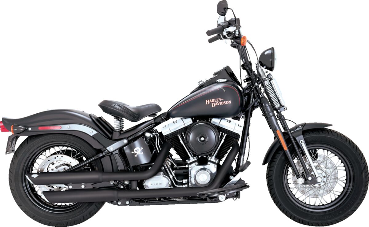 VANCE HINES 46842 Silenziatori slip-on Twin Slash da 3″ HARLEY DAVIDSON FLSTSB 1584 07>09