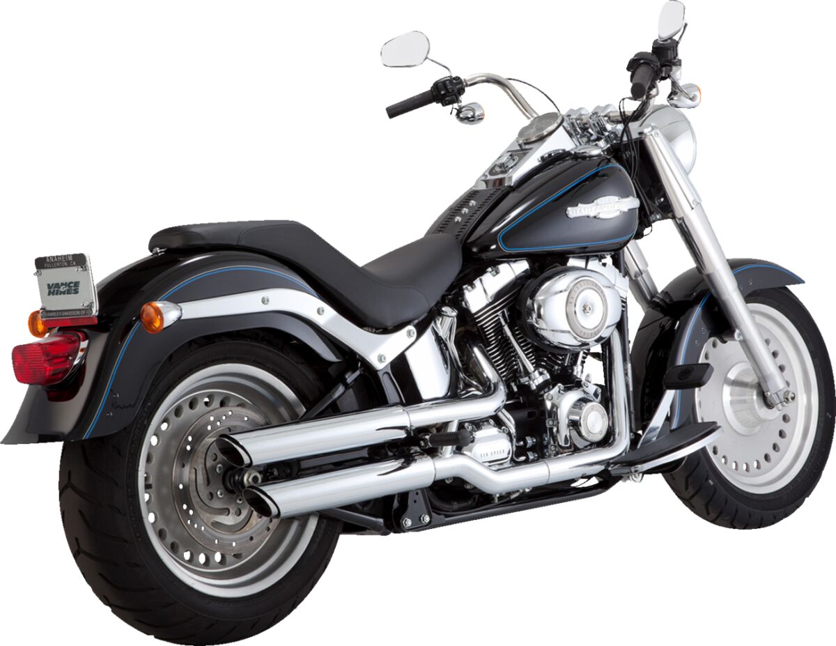 VANCE HINES 16844 Silenziatori slip-on Twin Slash da 3″ HARLEY DAVIDSON FLSTF 1584 07>09