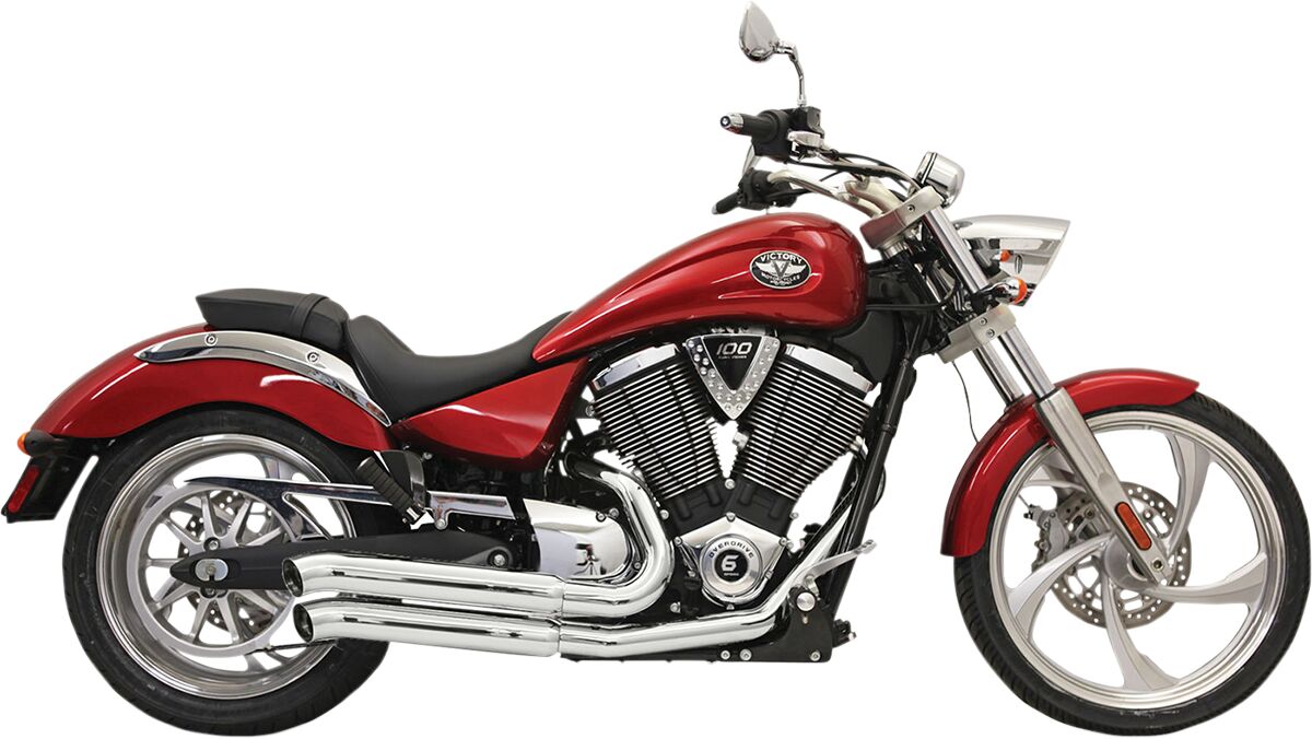 BASSANI XHAUST 6V23D SCARICO COMPLETO Pro-Street VICTORY BOARDWALK 106 14>15