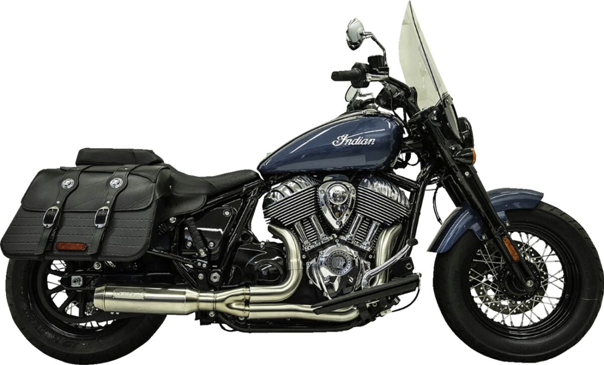 BASSANI XHAUST 8H12SS SCARICO COMPLETO 2 in 1 INDIAN CHIEF 116 ABS 22>25