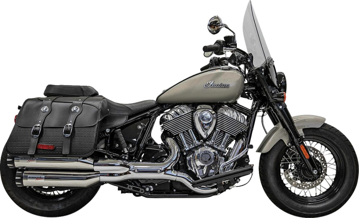BASSANI XHAUST 8CH17 SILENZIATORI 4″ Slip-On Mufflers INDIAN CHIEF 116 ABS 22>25