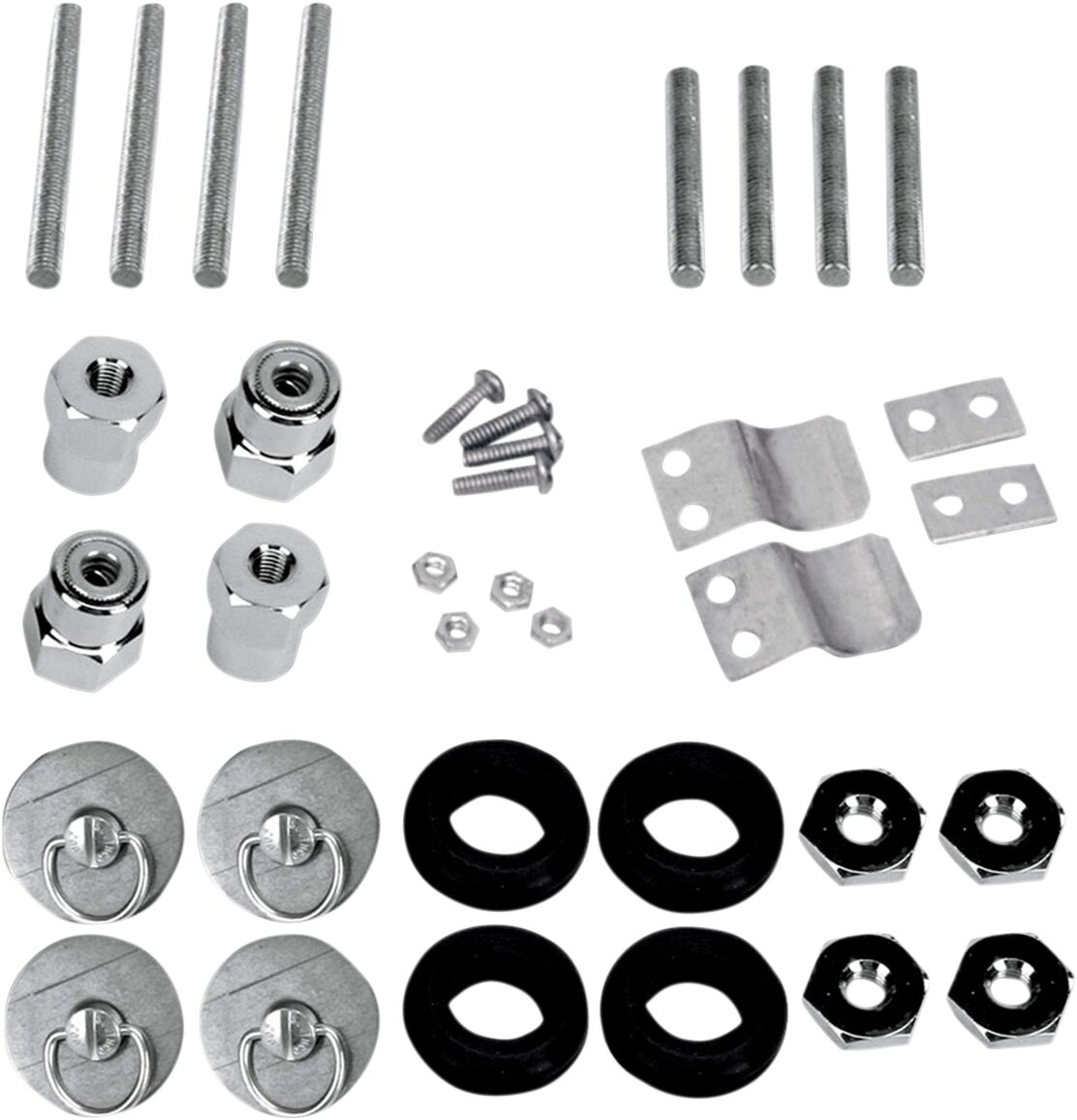 SADDLEMEN Kit elementi di fissaggio e perni di attacco valigie laterali a sgancio rapido S4 per Harley HARLEY DAVIDSON FLDE 1750 ABS 85>19