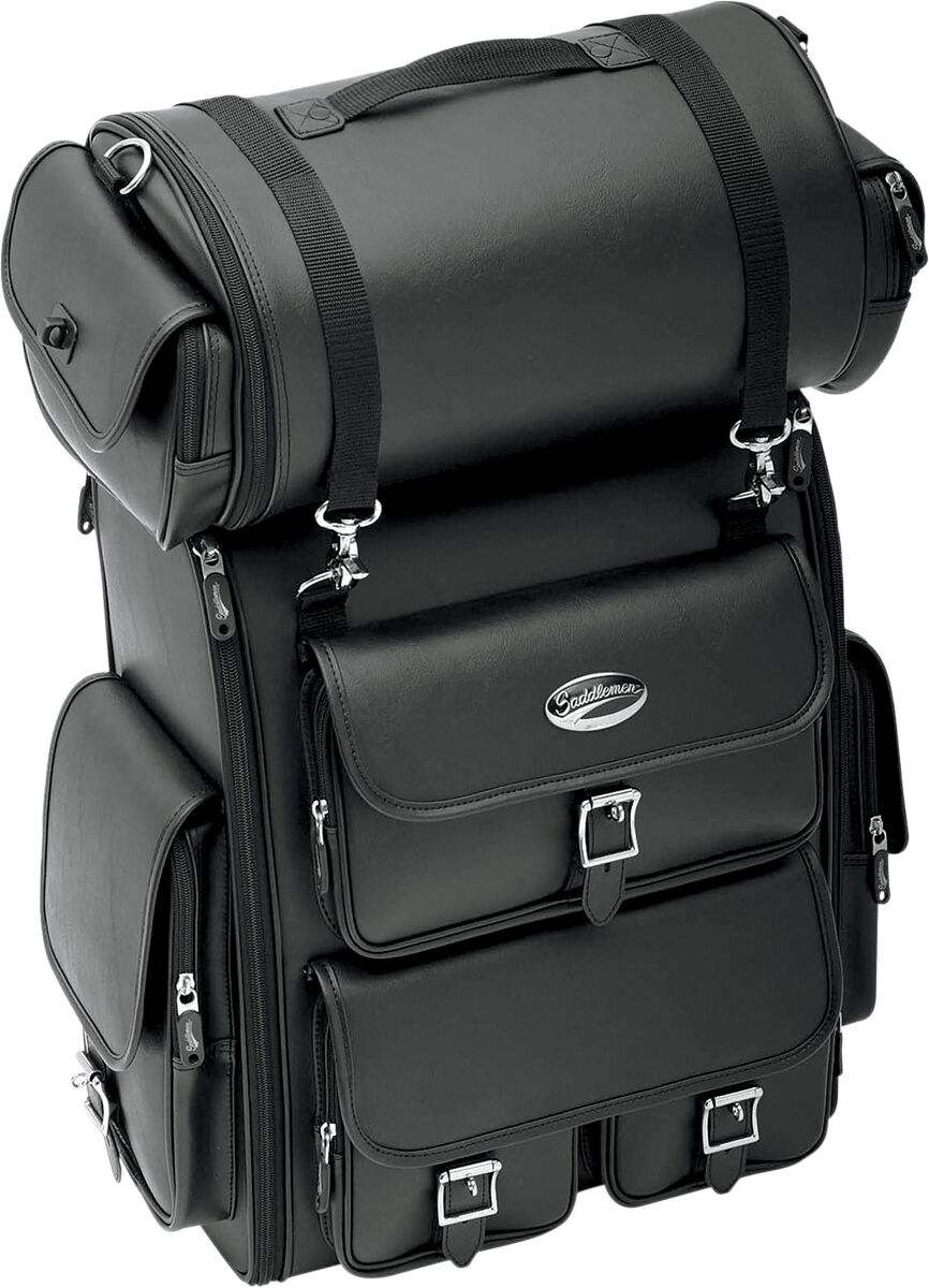 SADDLEMEN 35150096 Borsa sissybar EX2200 con borsa rullo Harley Davidson FLD 1690 Dyna Switchback 2012