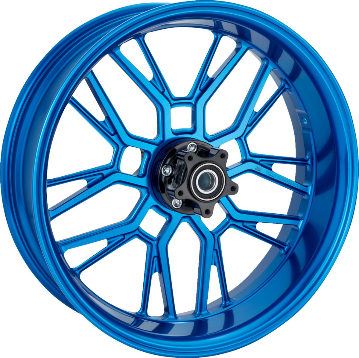 ARLEN NESS 330-008 Cerchio ANTERIORE POSTERIORE a raggi divisi 18 X 5.5 BLUE HARLEY DAVIDSON HONDA INDIAN VICTORY