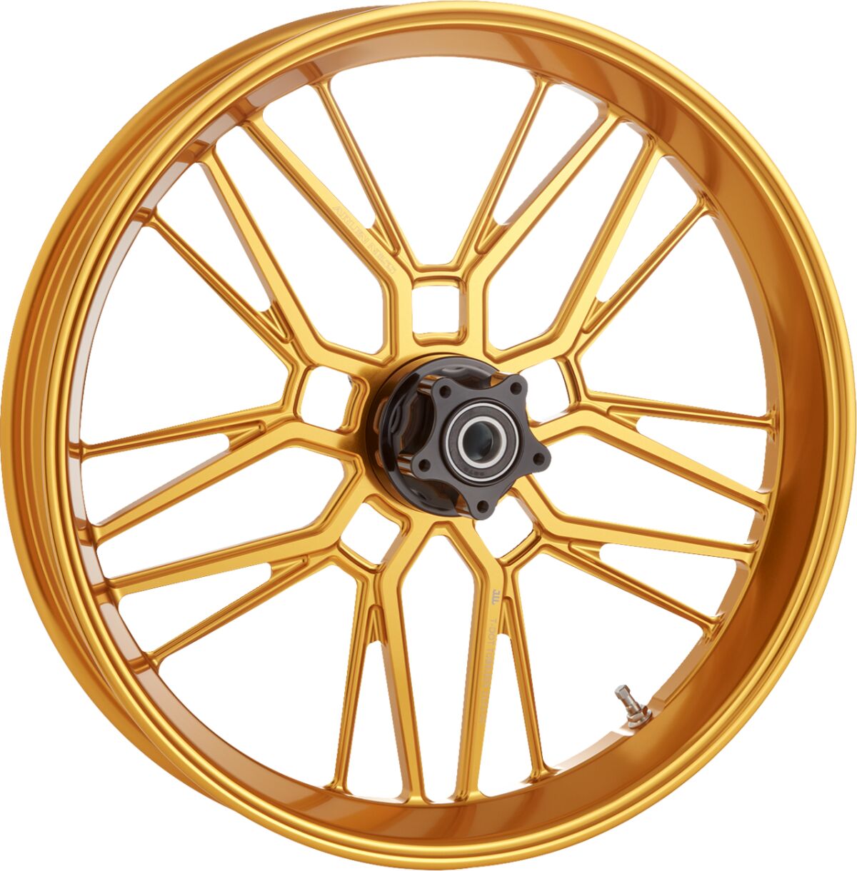 ARLEN NESS 330-018 Cerchio ANTEIRORE A RAGGI SDOPPIATI RIM 21 X 5.5 GOLD HARLEY DAVIDSON HONDA INDIAN VICTORY